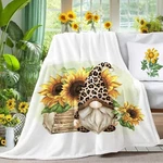 Tiosggd Sunflower Gnomes Blanket Gifts For Women Spring Cou.... Fixed Price $26.22.