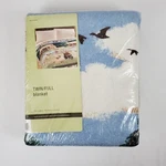 Owen Twin/full 72"X90" Dogs Theme Blanket 100% Polyester New Vintage Nos Usa. Fixed Price $27.99.