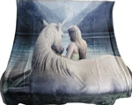 New Anne Stokes Lakeside Unicorn Plush Throw Gift Blanket Sherpa Fairy Fleece. Fixed Price $25.06.