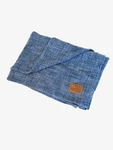 Rare Vintage Ralph Lauren Woven Coverlet Blanket Denim Blue 66X90 Usa Made. Fixed Price $180.00.