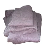 Rare Restoration Hardware Belgian Flax Linen Diamond Stitch King Quilt Sham Set. Fixed Price $349.99.