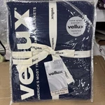 Twin Original Vellux Navy Brand New Factory Sealed Beautiful Blankets. Fixed Price $29.95.