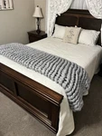 Queen Chunky Knit Merino Wool Blanket 60 X 80 - Handmade Giant Throw. Fixed Price $80.00.