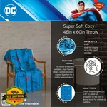 Superman Dc Comics Plush Throw Blanket 46X60 Officially Licensed Franco. Fixed Price $44.06.