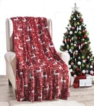 Christmas Blanket Cozy Festive Holiday Throw 50" X 60". Fixed Price $23.99.