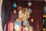 Vintage Huge Mickey And Minnie Signature Mink Blanket. Fixed Price $120.00.