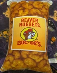 Buc-ee's Beaver Nuggets Decorative Polyester Throw Pillow Food & Drink Theme. Fixed Price $24.50.