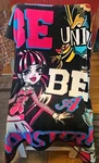 Mattel Monster High Blanket Throw 44 X 57 Be Yourself Fleece Polyester. Fixed Price $15.96.