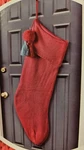 Christmas Stocking Pink Holiday Time New 36" Media Jumbo.. Fixed Price $12.59.