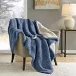 True North Marbled Sherpa Blue Berber Electric Throw Blanket. Fixed Price $17.50.