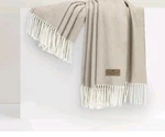 Lands Downunder Italian Herringbone Throw, Ah-dune. Fixed Price $78.00.
