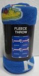 Kansas Jayhawks 50" By 60" Fleece 3 Bar Logo Throw Blanket - Ncaa. Fixed Price $14.99.