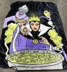 Disney Villains Ursula Maleficent Evil Queen 60 X 80 Twin/full Fleece Blanket. Fixed Price $29.99.