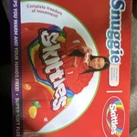 Snuggie Skittles Adult Wearable Fleece Blanket W/ Sleeves Red 71X54 SNA58004. Fixed Price $10.00.