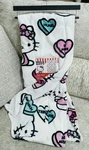 Rare Hello Kitty Valentines Day Candy Conversation Hearts Plush Throw Blanket. Fixed Price $20.00.