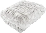 Oversized Ruched Faux Fur Blanket 60X80-INCH Jacquard Queen, Gray. Fixed Price $131.77.