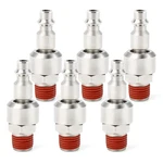 6 Pcs 1/4 Inch Npt Male Thread Swivel Air Plug Industrial Coupler Fittings. Fixed Price $28.12.