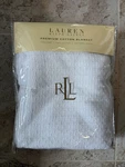 Ralph Lauren Estate Textured Weave Twin Blanket White Premium Rl New. Fixed Price $75.00.
