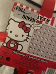 Hello Kitty Blanket Gray 90X Queen/full Plush Throw Speech Bubble Valentine's. Fixed Price $55.00.