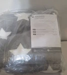 New Sealed -navaris Heated Throw Blanket 50X60-10 Modes-grey Star Pattern. Fixed Price $35.00.
