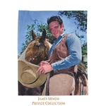 James Arness Private Collection Gunsmoke "matt" 50"X60" Fleece Throw. Fixed Price $60.00.