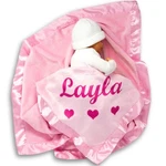 Personalized Baby Blanket For Girls - Pink Newborn Infant Gift With Name. Fixed Price $32.31.
