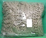 Pottery Barn Colossal Handknit Throw Blanket 44" X 56" Putty Color New. Fixed Price $139.95.