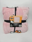 Halloween Hello Kitty Plush Throw Blanket Pumpkins Pink Full/queen 90"X90". Fixed Price $42.99.