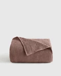 Nwt Quince Organic Waffle Bed Blanket Full Queen Fig 100% Cotton Sold Out Online. Fixed Price $73.59.