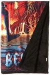 Acdc Hells Bells Rock Eruption Warm Fleece Throw Blanket, Multi, 50" X 60". Fixed Price $54.33.