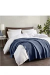 Ink + Ivory Bree Indigo Knit Throw Blanket 50 X 60 Nip. Fixed Price $23.49.