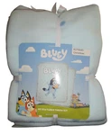 Nip Bluey White Stars Plush Fleece Blanket No Sew Throw Kit 48" X 60" Diy. Fixed Price $38.00.