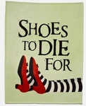 Wizard Of Oz Throw Blanket 60X46 Nwt Shoes Die For Red Ruby Silky Touch. Fixed Price $17.97.