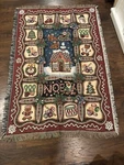 Vintage Crown Crafts Blanket Throw 46X66 Christmas Santawinter Candy Made Usa. Fixed Price $20.00.