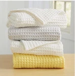 Patina Vie 100% Cotton Waffle Baby Toddler Yellow Blanket Receiving Stroller. Fixed Price $23.00.