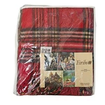 Vintage Faribault Faribo Tartan Blanket 100% Wool Fringed Robe 50 X 60 Usa New. Fixed Price $39.95.