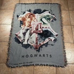 Harry Potter Hogwarts Tapestry Throw Blanket 60"X45" Movie Book Licensed Warner. Fixed Price $35.99.