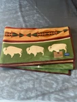 Pendleton Big Medicine Wool Blanket Reversible Southwestern Buffalo 64X80 *read*. Fixed Price $180.00.