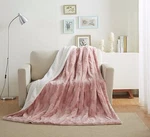 Tache Blush Super Soft Warm Faux Fur Dusty Rose Pink Sherpa Throw Bed Blanket. Fixed Price $59.39.