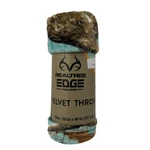 Realtree Edge Teal Camo Velvet Throw Blanket 50X60 Plush Soft Cozy. Fixed Price $19.98.