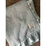 Little Giraffe Chenille Baby Blanket Light Blue Satin Trim Luxe Nursery Throw. Fixed Price $50.00.