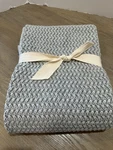 West Elm Stonewashed Cotton Throw 50X60" Gray. Fixed Price $40.00.