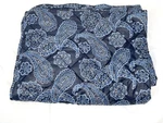Vera Bradley Blue Paisley Quilted Blanket Fleece Lined 51 X 77". Fixed Price $23.00.