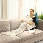 Mosiso Mermaid Tail Blanket For Kids Adult,knit Crochet Snuggle Sleeping. Fixed Price $20.89.