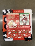 Hello Kitty Christmas Throw Blanket 40" X 50" Silky Super Soft New. Fixed Price $14.39.