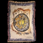 Vintage Laurel Burch Tapestry Throw Blanket Rug Lion Sunshine 45X67. Fixed Price $89.99.