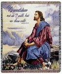 Simply Home As Thou Wilt Matthew 25:39 Jesus Bible Verse Throw Blanket 50" X 60". Fixed Price $60.47.
