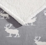 New Eddie Bauer Ultra-plush Elk Throw Blanket Reversible Sherpa Fleece Cabin. Fixed Price $39.99.