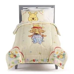 Disney Winnie The Pooh Tigger Eeyore Yellow Gingham Twin Comforter Set Bedding. Fixed Price $49.99.