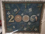 Manual Woodworkers & Weavers Made In Usa "2000" Tapestry Throw Blanket #479 Euc. Fixed Price $26.97.